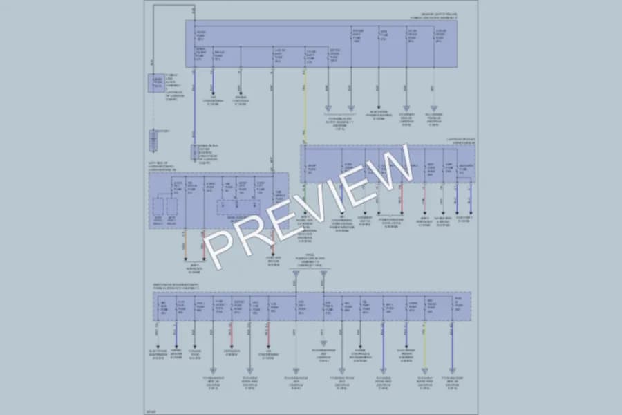 2010 Lexus LS600h Power Distribution wiring diagram preview
