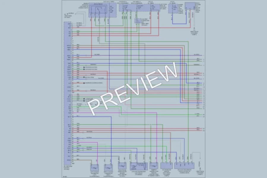 2010 Lexus LX570 Air Conditioning wiring diagram preview