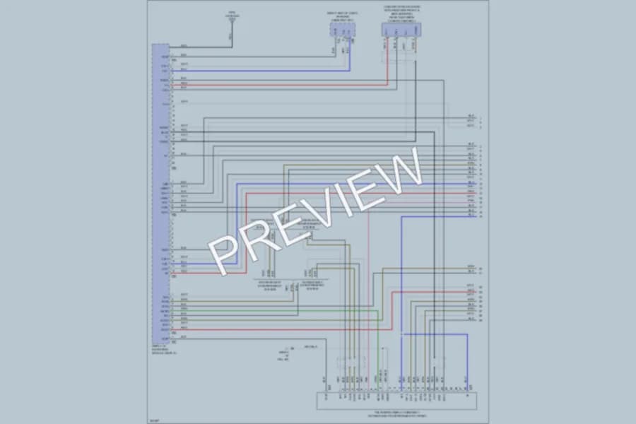 2010 Lexus LX570 Radio wiring diagram preview