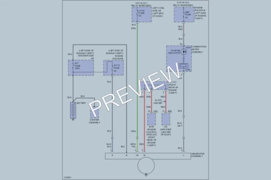 2010 Lexus LX570 Starting Charging wiring diagram preview