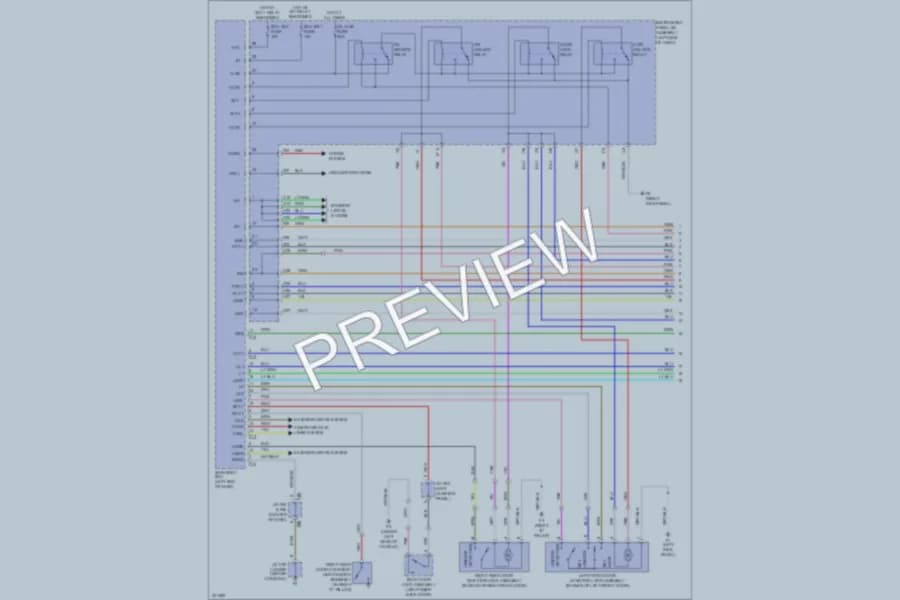 2010 Lexus RX350 Power Door Locks wiring diagram preview