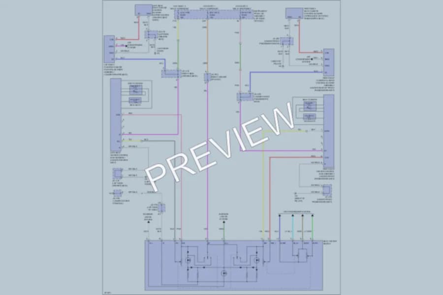 2010 Lexus RX350 Power Seats wiring diagram preview