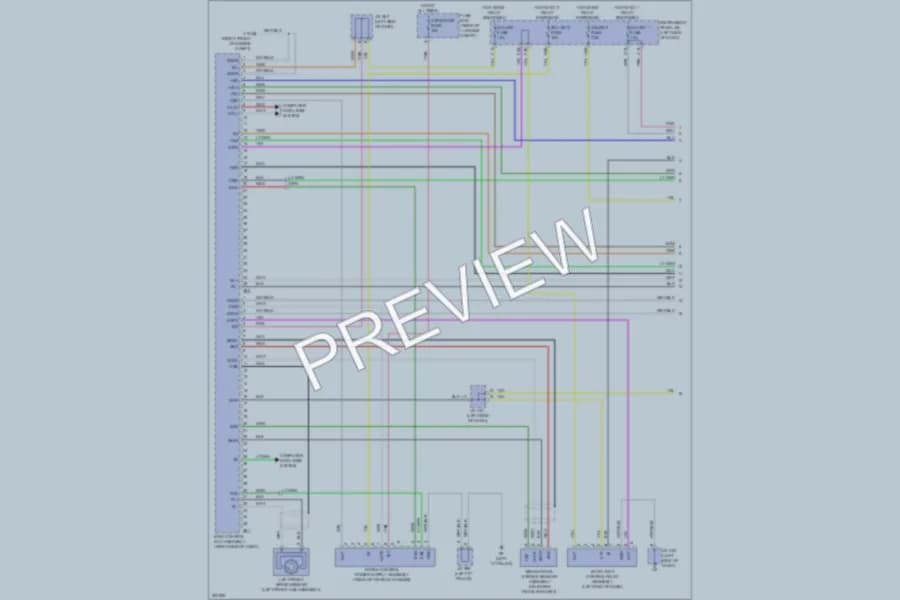 2010 Lexus RX450h Anti Lock Brakes wiring diagram preview