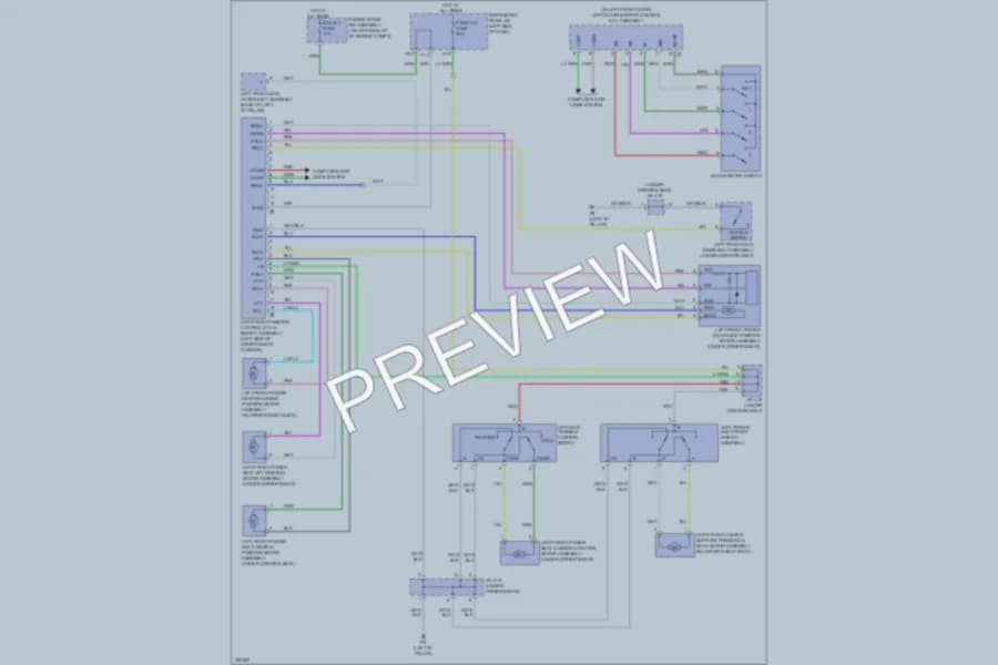 2010 Lexus RX450h Memory Systems wiring diagram preview