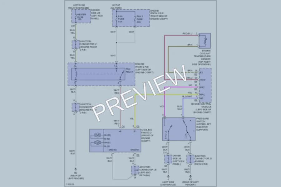 2010 Lexus SC430 Cooling Fan wiring diagram preview