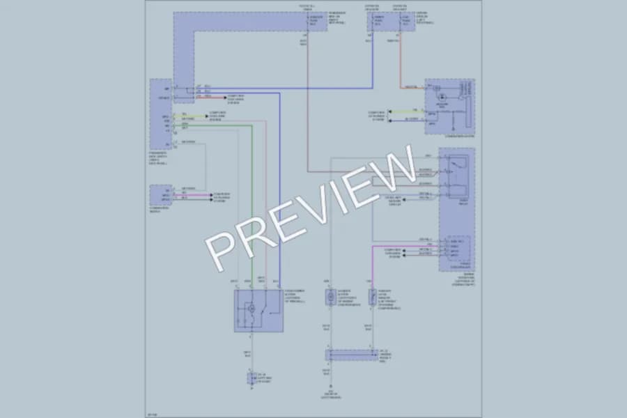 2010 Lexus SC430 Wiper Washer wiring diagram preview