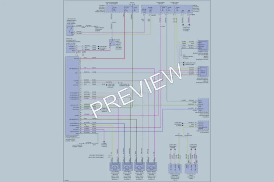 2010 Lincoln MKS Anti Lock Brakes wiring diagram preview