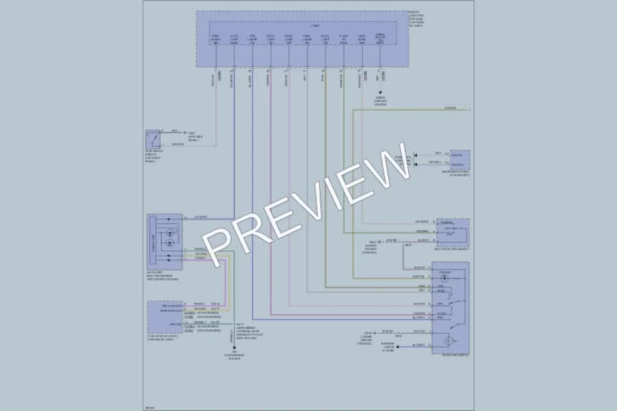 2010 Lincoln MKS Headlights wiring diagram preview