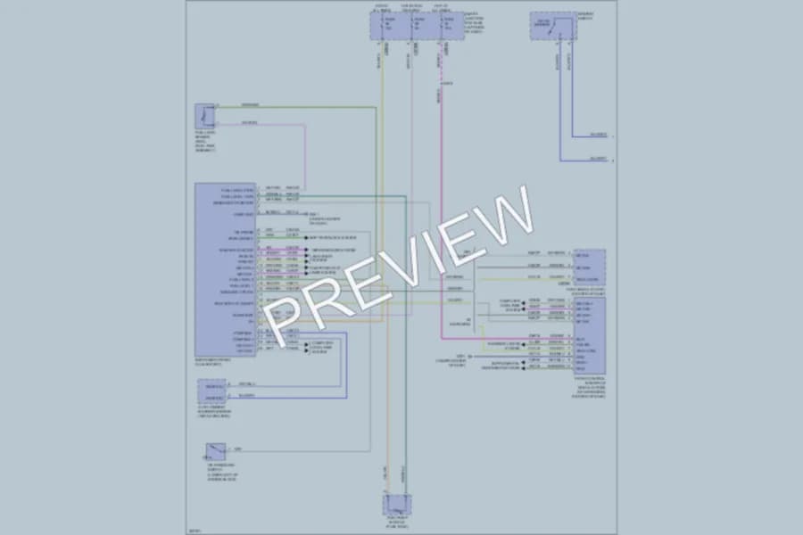 2010 Lincoln MKS Instrument Cluster wiring diagram preview