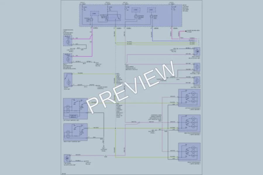 2010 Lincoln MKS Interior Lights wiring diagram preview