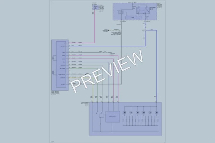 2010 Lincoln MKS Power Top Sunroof wiring diagram preview