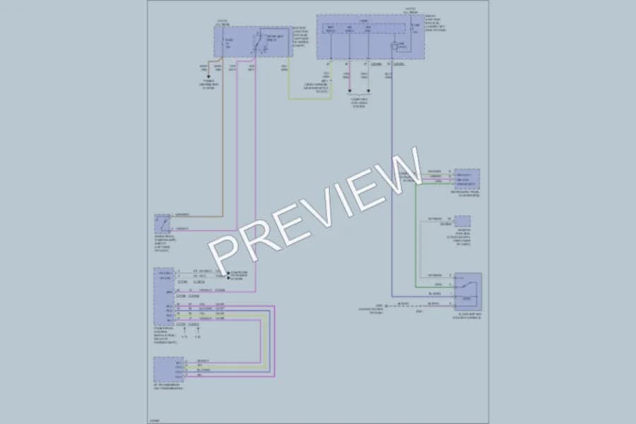 2010 Lincoln MKT Shift Interlock wiring diagram preview