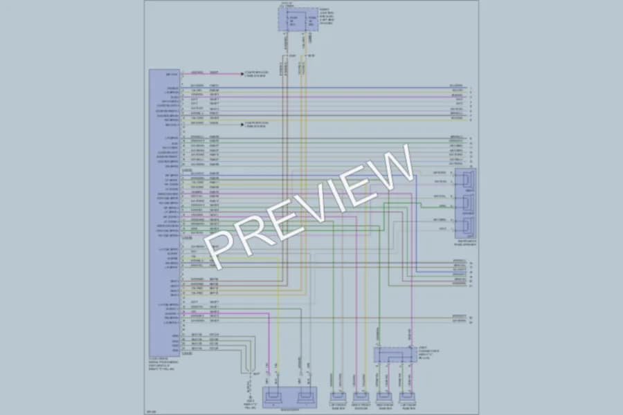 2010 Lincoln MKX Navigation wiring diagram preview
