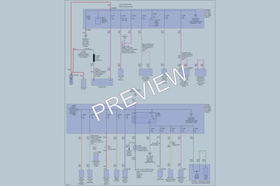 2010 Lincoln MKX Power Distribution wiring diagram preview
