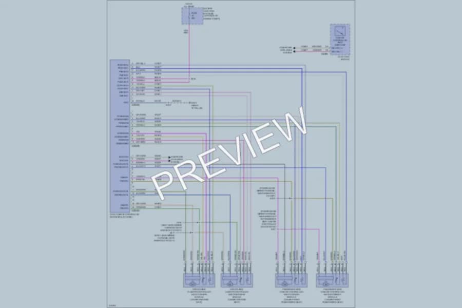 2010 Lincoln MKX Power Seats wiring diagram preview
