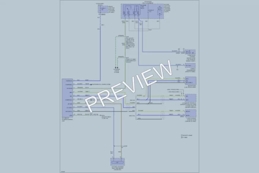 2010 Lincoln MKZ Power Mirrors wiring diagram preview