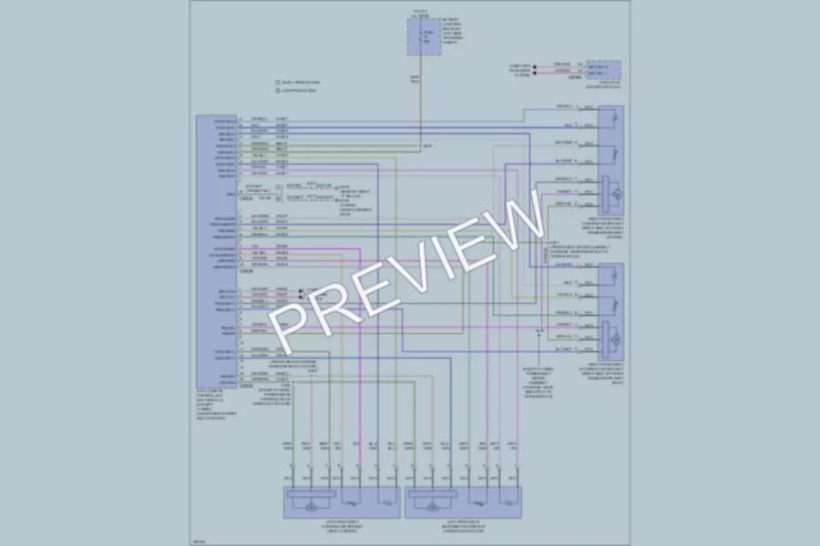 2010 Lincoln MKZ Power Seats wiring diagram preview