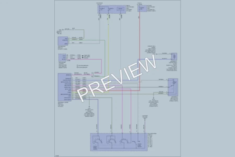 2010 Lincoln MKZ Wiper Washer wiring diagram preview