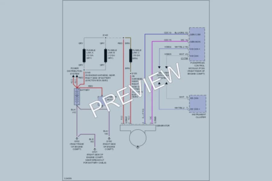 2010 Lincoln Navigator Starting Charging wiring diagram preview