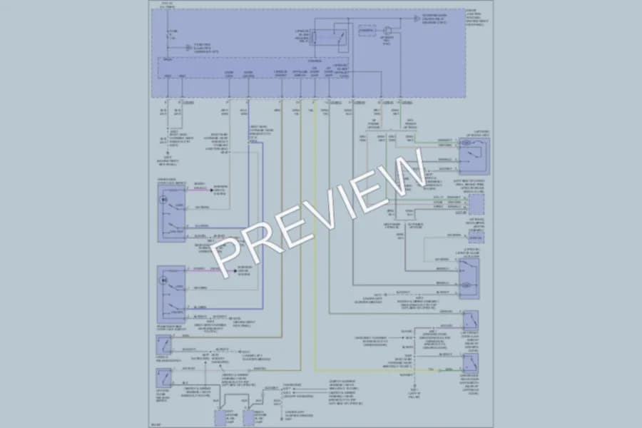 2010 Lincoln NavigatorL Power Door Locks wiring diagram preview