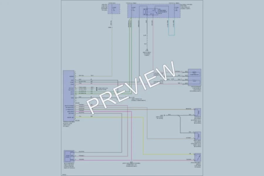 2010 Lincoln TownCar Electronic Suspension wiring diagram preview