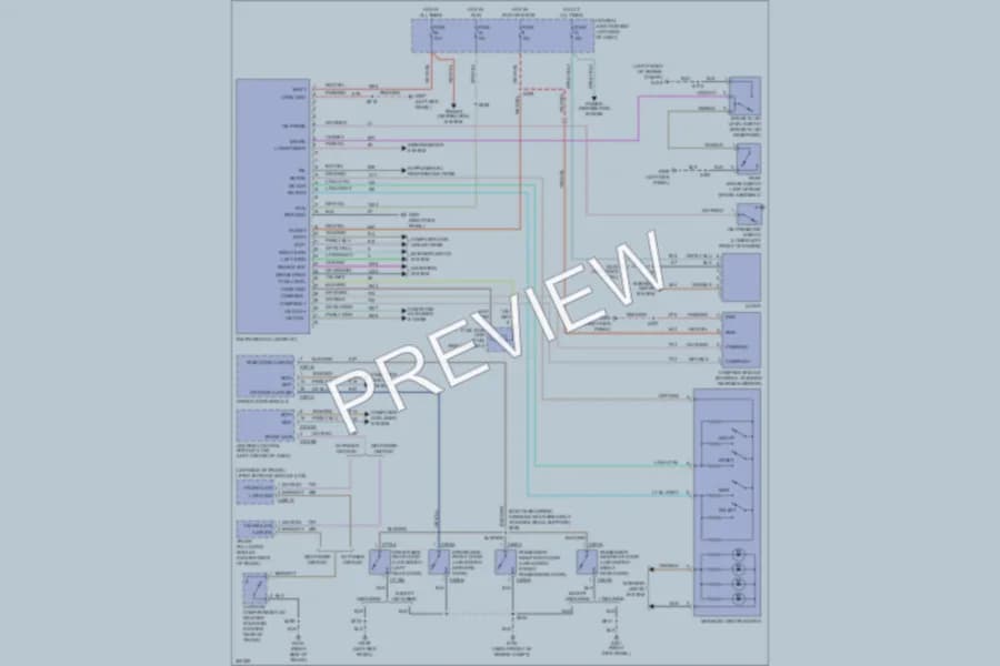 2010 Lincoln TownCar Instrument Cluster wiring diagram preview
