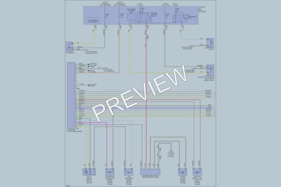 2010 MINI Cooper Air Conditioning wiring diagram preview