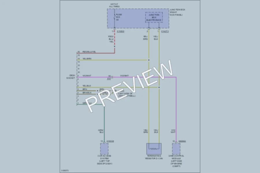 2010 MINI Cooper Computer Data Lines wiring diagram preview