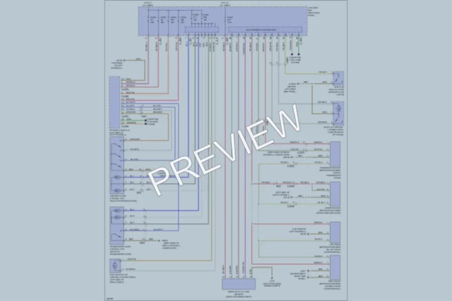 2010 MINI CooperClubman Power Door Locks wiring diagram preview