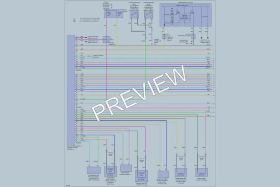 2010 Mazda 3 Supplemental Restraints wiring diagram preview