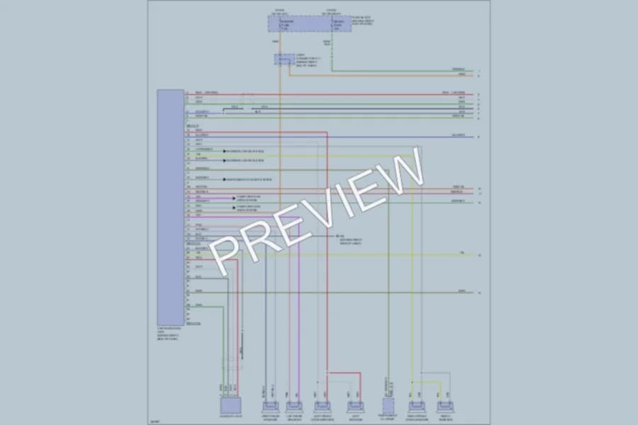 2010 Mazda 5 Radio wiring diagram preview