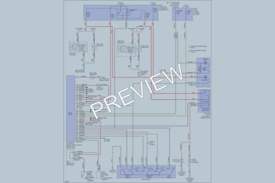 2010 Mazda 6 Headlights wiring diagram preview