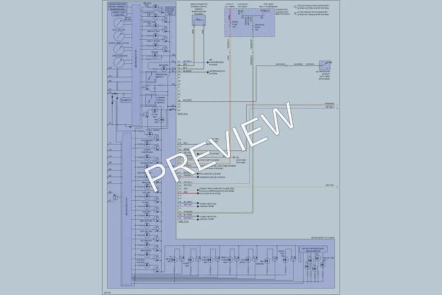2010 Mazda 6 Instrument Cluster wiring diagram preview