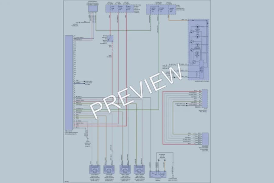 2010 Mazda CX7 Anti Lock Brakes wiring diagram preview