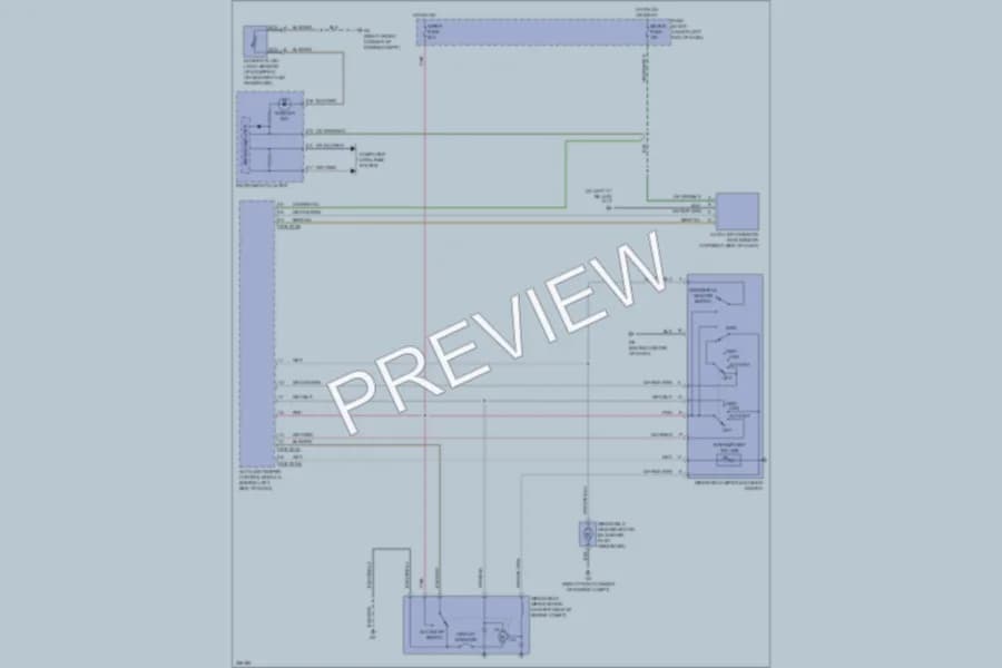 2010 Mazda CX7 Wiper Washer wiring diagram preview