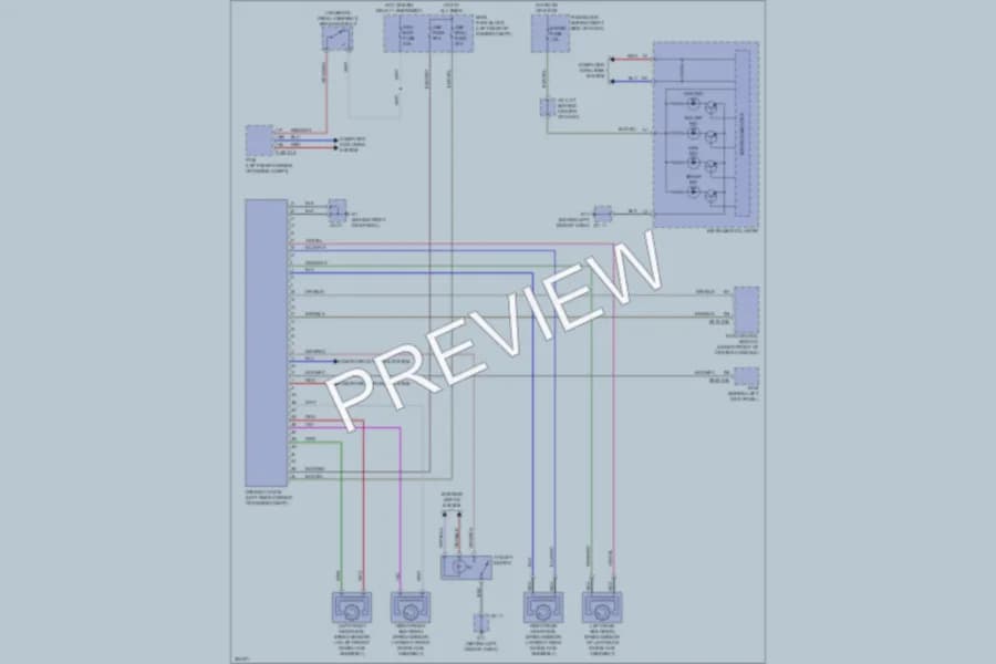2010 Mazda CX9 Anti Lock Brakes wiring diagram preview