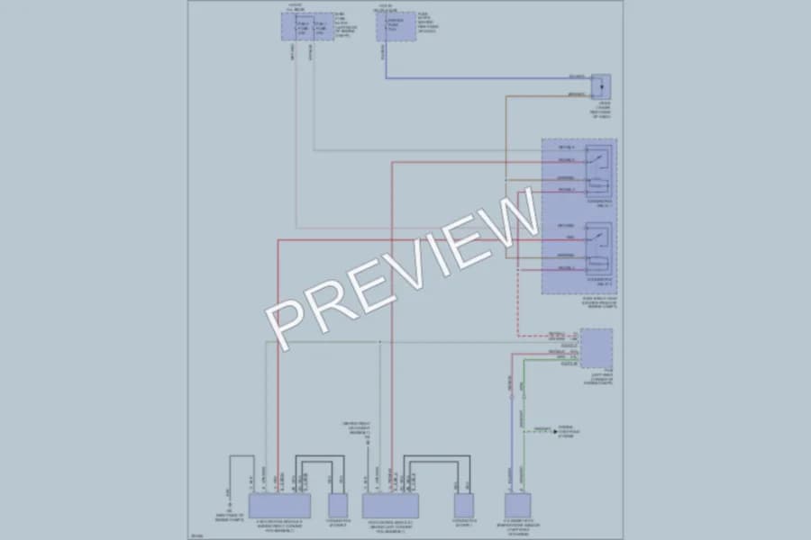 2010 Mazda CX9 Cooling Fan wiring diagram preview