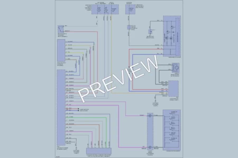 2010 Mazda CX9 Cruise Control wiring diagram preview