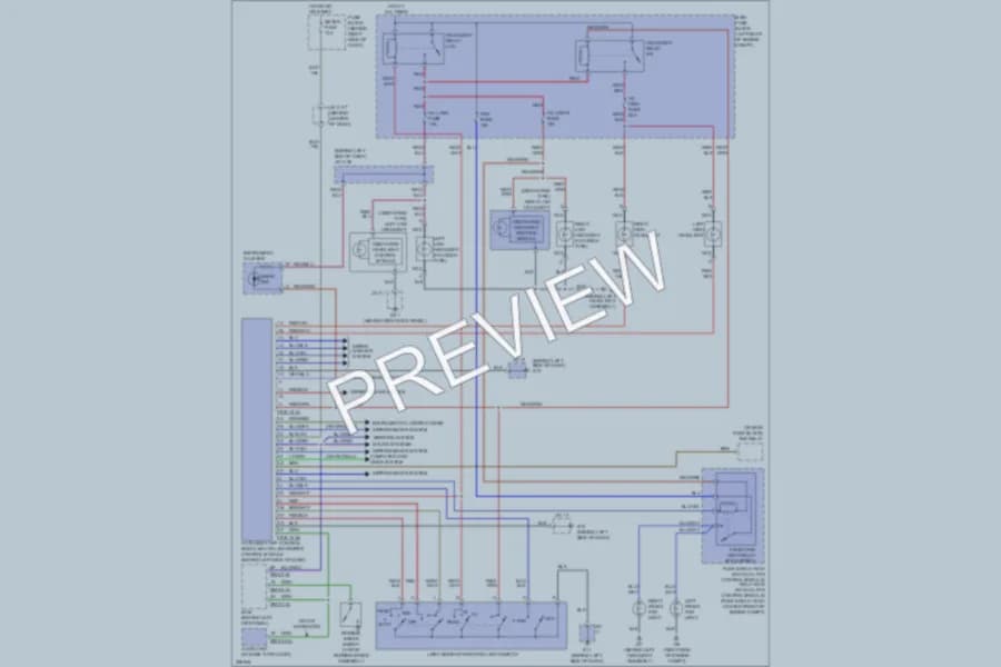 2010 Mazda CX9 Headlights wiring diagram preview