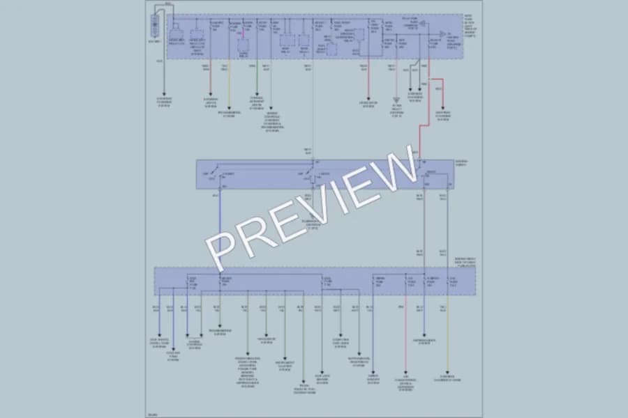 2010 Mazda CX9 Power Distribution wiring diagram preview
