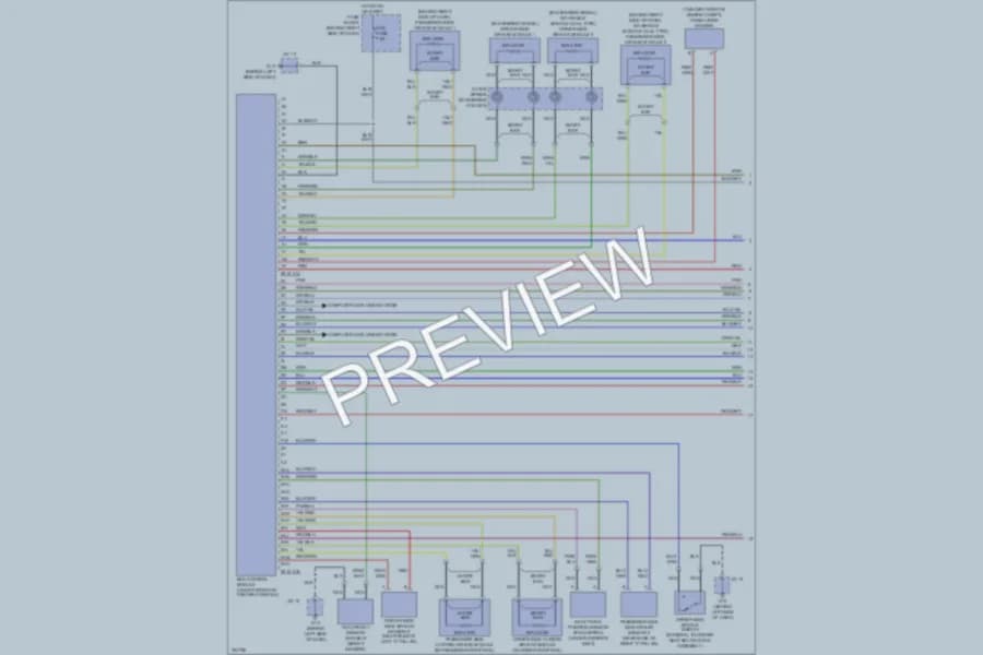 2010 Mazda CX9 Supplemental Restraints wiring diagram preview