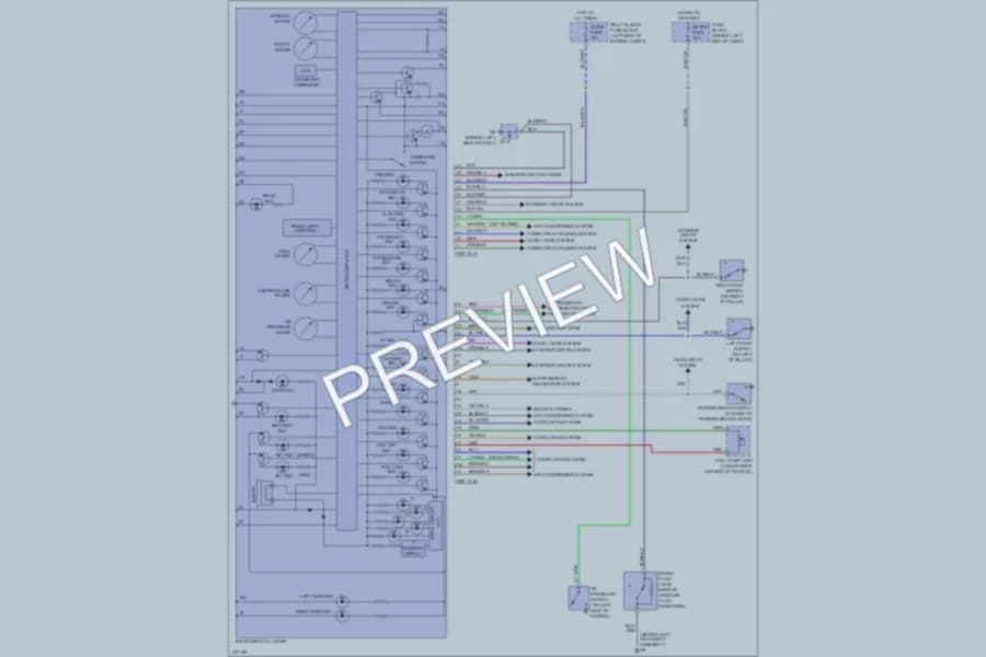 2010 Mazda MX5Miata Instrument Cluster wiring diagram preview