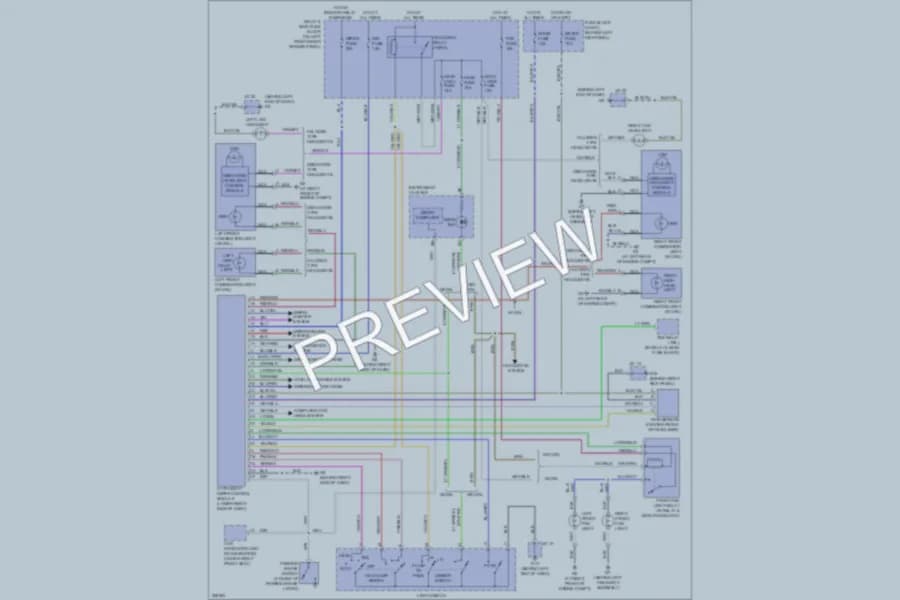 2010 Mazda RX8 Headlights wiring diagram preview