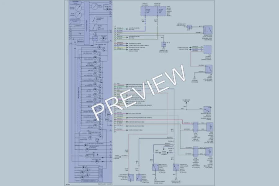 2010 Mazda RX8 Instrument Cluster wiring diagram preview