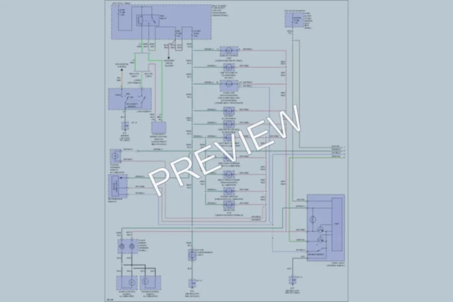 2010 Mazda RX8 Interior Lights wiring diagram preview