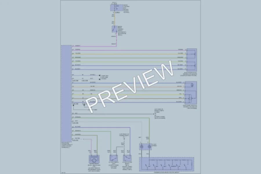 2010 Mazda Tribute Cruise Control wiring diagram preview
