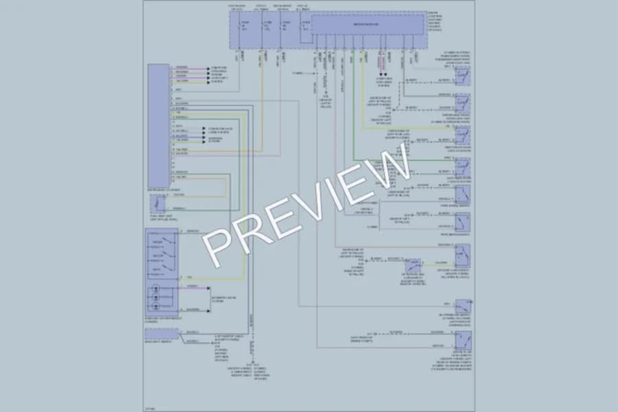 2010 Mazda Tribute Instrument Cluster wiring diagram preview