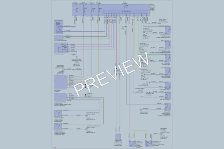 2010 Mazda Tribute Warning Systems wiring diagram preview