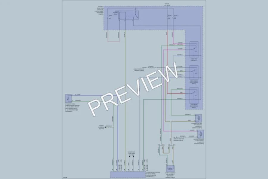 2010 Mazda TributeHybrid Cooling Fan wiring diagram preview