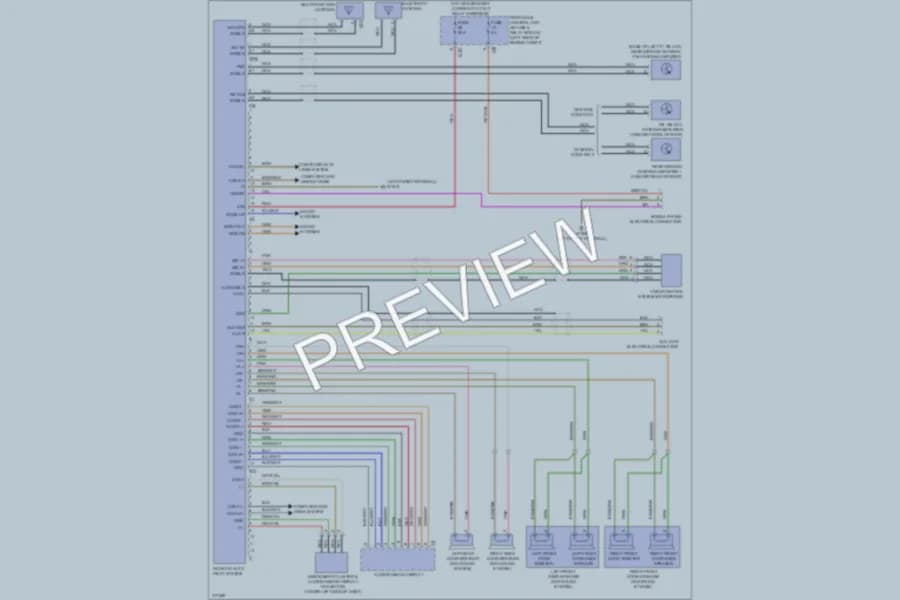 2010 MercedesBenz C300 Radio wiring diagram preview